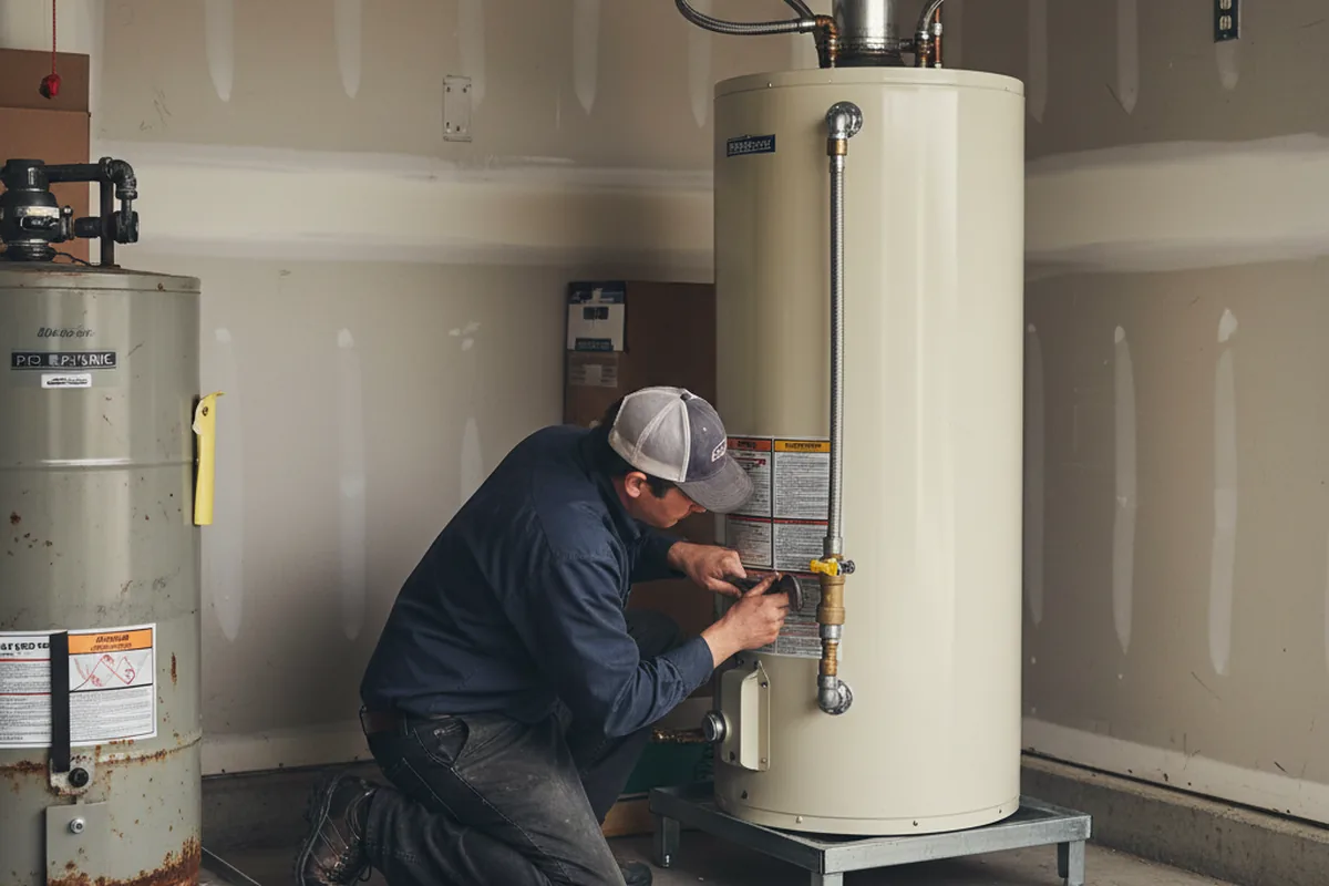 Water heater and shutoff valve replacement in Groveland